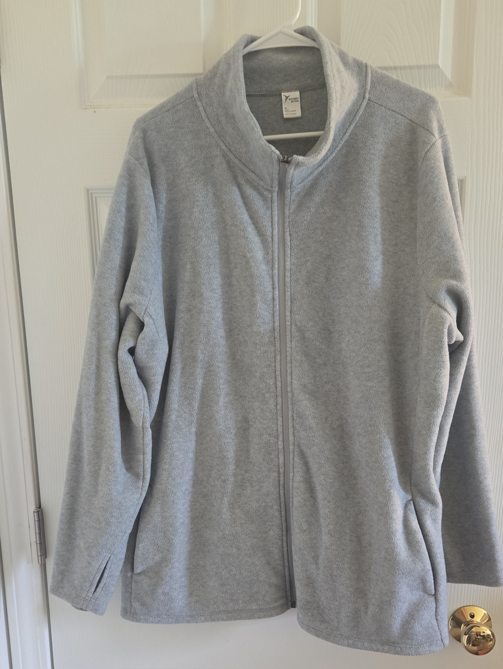 Old Navy Active Gray Zip-Up Fleece Jacket